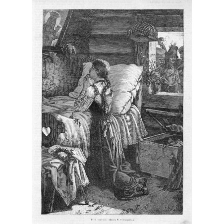 "Před svatbou. (Kresba W. Grabowského.)"