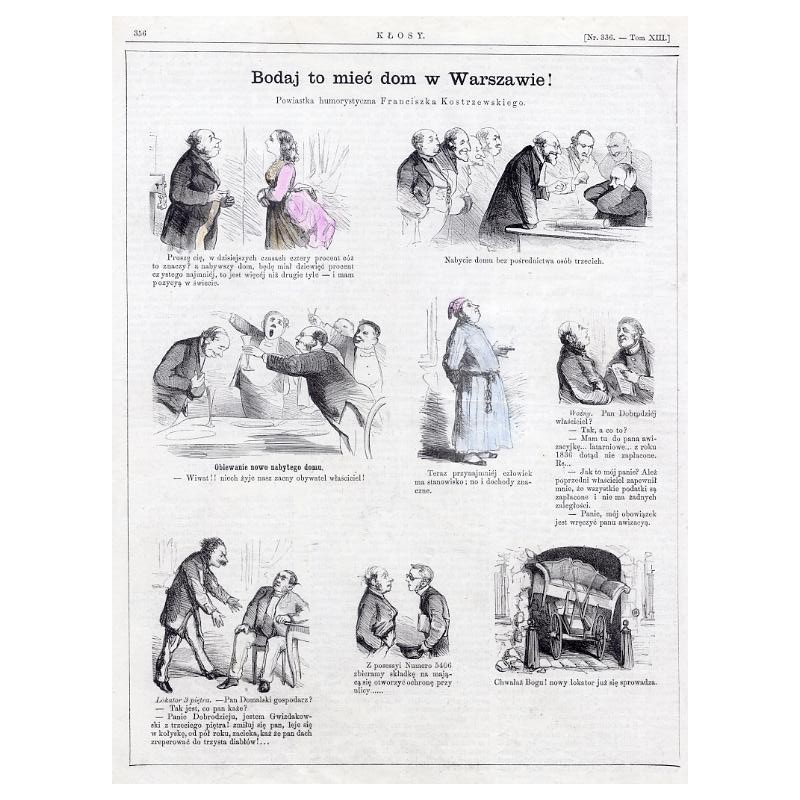 "Bodaj to mieć dom w Warszawie! Powiastka humorystyczna Franciszka Kostrzewskiego."