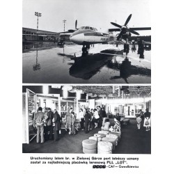 "Uruchomiony latem br. w Zielonej Górze port lotniczy uznany został za najładniejszą placówkę terenową PLL "LOT" KAW-CAF - Gawał