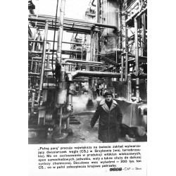 ""Pełną parą" pracuje największy na świecie zakład wytwarzający dwusiarczek węgla (CS2) w Grzybowie (woj. tarnobrzeskie). [...]