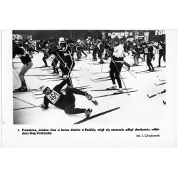 "1. Prawdziwa, śnieżna zima w końcu dotarła w Beskidy mógł się nareszcie odbyć dwukrotnie odkładany Bieg Ondraszka. fot. J. Cho