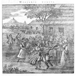 "Wiejskie wesele."
