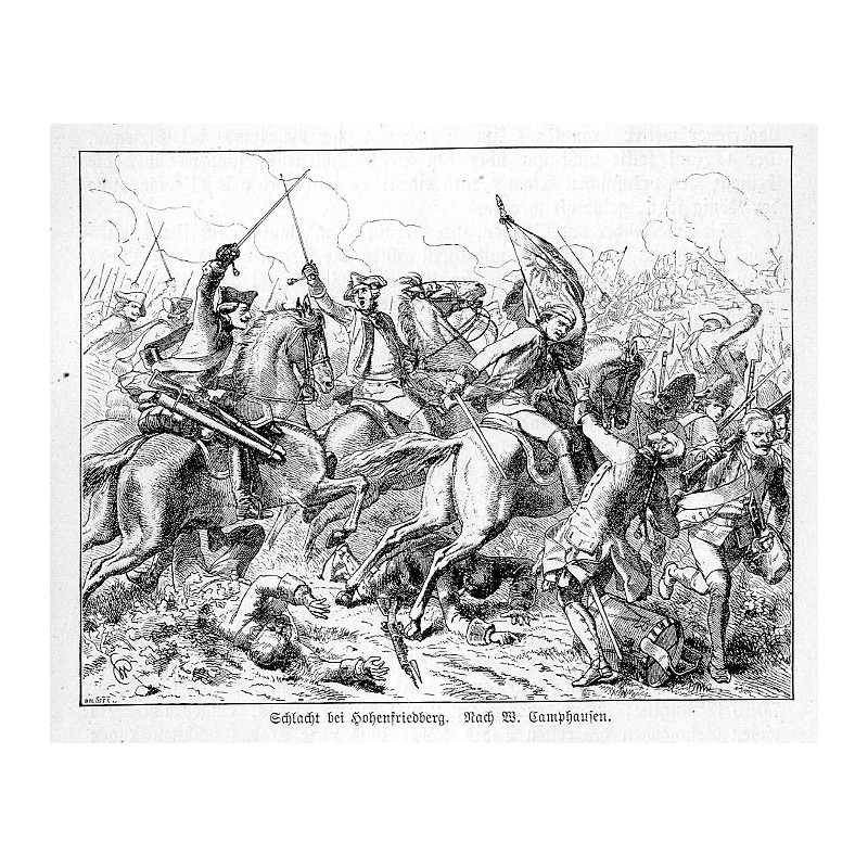 "Schlacht bei Hohenfriedberg. Nach W. Camphausen."