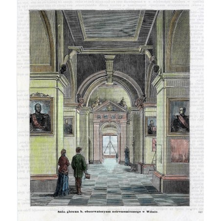 "Sala główna b. obserwatoryum astronomicznego w Wilnie. 521"