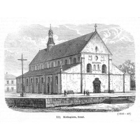 Kielce. Kolegiata, front / "III. Kollegiata, front. (1646-48)"