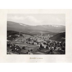"49. Krummhübel vom Pfaffenberg" "50. Krummhübel, Blick in's Thal"