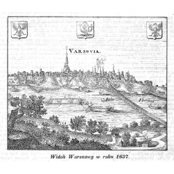 "Widok Warszawy w roku 1637."