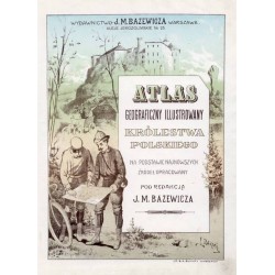 Zamek w Pieskowej Skale na winiecie tytułowej: Atlas geograficzny illustrowany Królestwa Polskiego pod redakcją J. M. Bazewicza