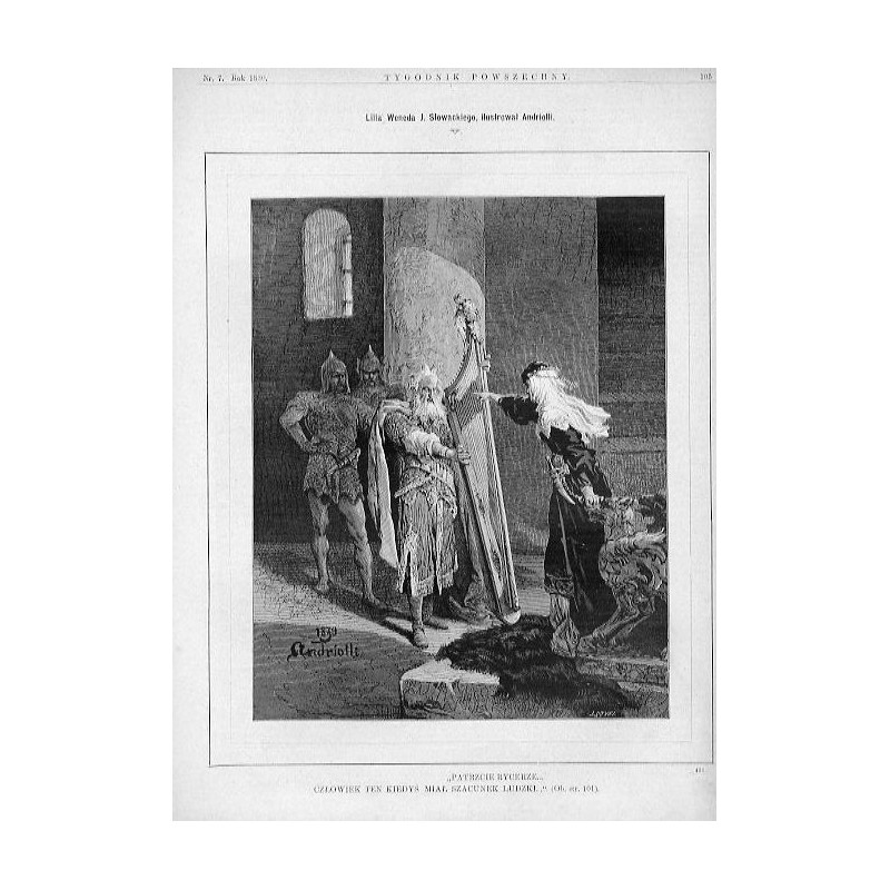 Lilla Weneda J. Słowackiego / "PATRZCIE RYCERZE... CZŁOWIEK TEN KIEDYŚ MIAŁ SZACUNEK LUDZI. ." [...] (431)"