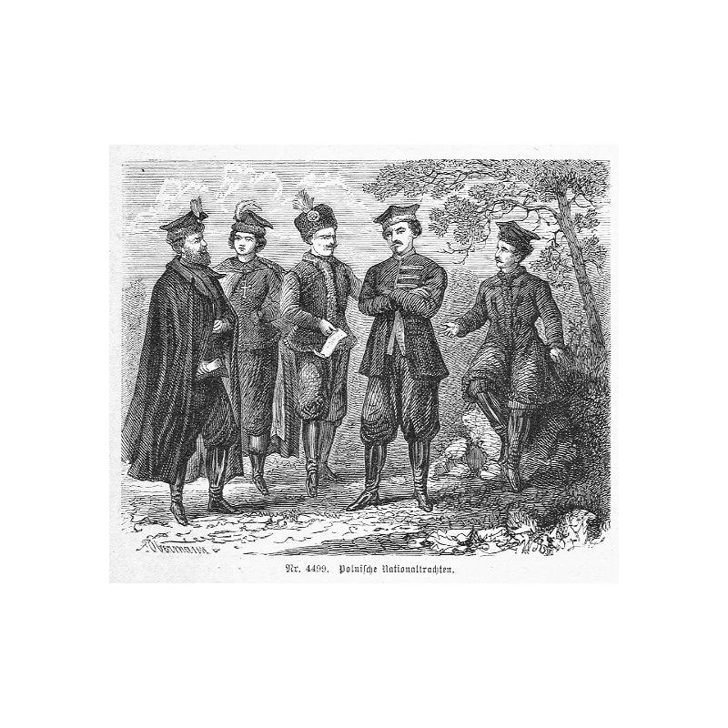 "Nr. 4499. Polnische Nationaltrachten."