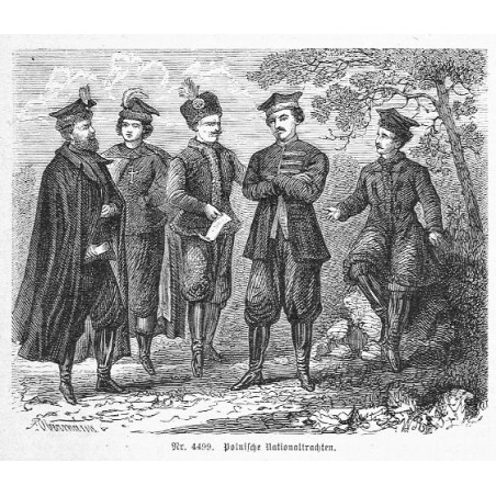 "Nr. 4499. Polnische Nationaltrachten."