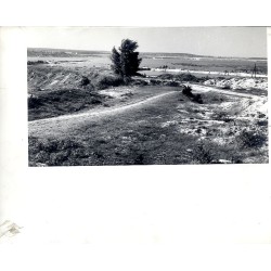 Kopalnia odkrywkowa piasku w Pławniowicach. Za drogą Potok Pławniowicki wpadający do Kanału Gliwickiego. Z lewej strony - pole V