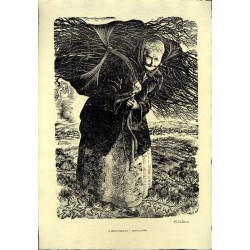 15 "Z jabłonkowskich gór - drzeworyt (1938)"