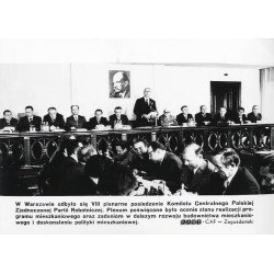 "W Warszawie odbyło się VIII plenarne posiedzenie Komitetu Centralnego Polskiej Zjednoczonej Partii Robotniczej [...] KAW-CAF -