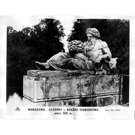 Warszawa. Łazienki - rzeźba ogrodowa pocz. XIX w. / "WARSZAWA. ŁAZIENKI - RZEŹBA OGRODOWA pocz. XIX w."