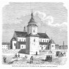 Kościół kolegiacki w Kielcach / "KOŚCIÓŁ KOLLEGIACKI W KIELCACH. (Rysował z natury Lewicki)."