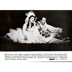 "Warszawski Teatr Wielki wystąpił z nową premierą - inscenizacją "Don Giovanniego" Mozarta [...] N/z: Urszula Trawińska-Moroz i