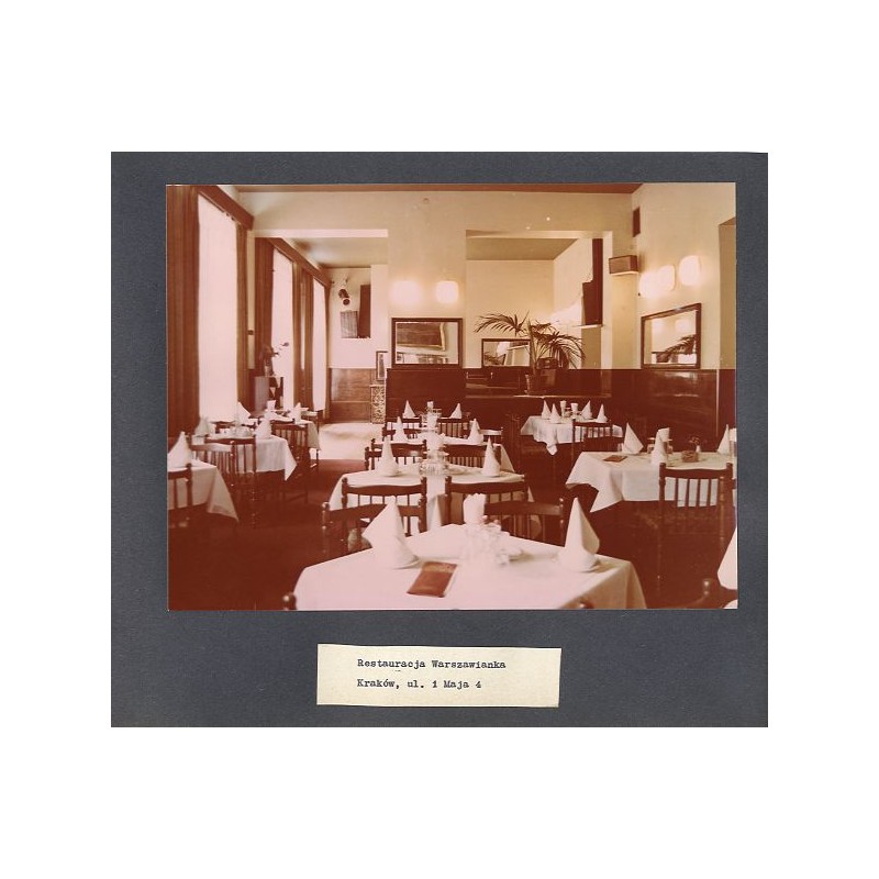 "Restauracja Warszawianka / Kraków, ul. 1 Maja 4"
