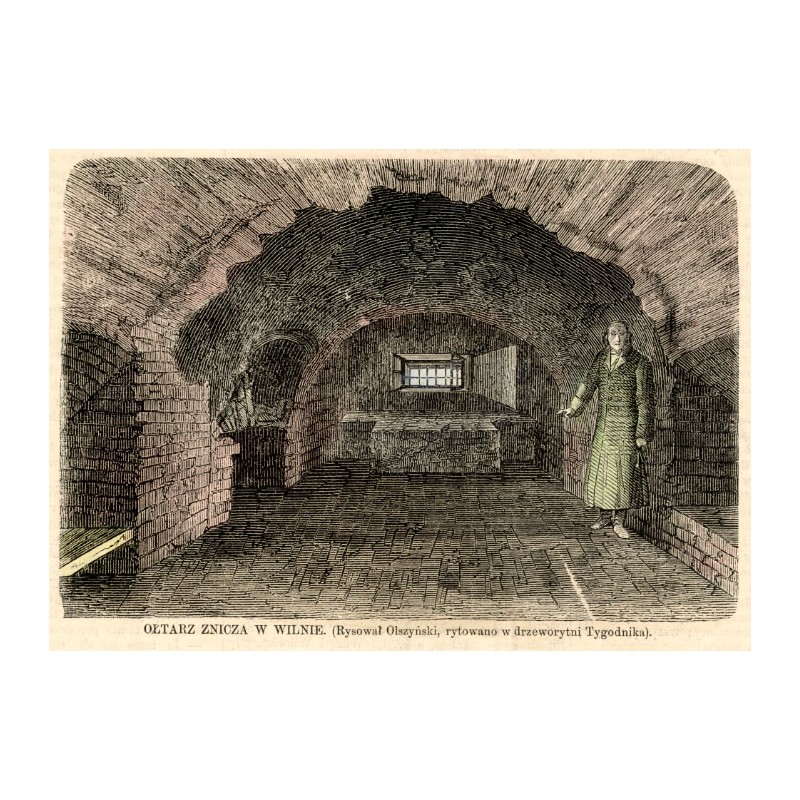 Ołtarz Znicza w Wilnie / "OŁTARZ ZNICZA W WILNIE. (Rysował Olszyński, rytowano w drzeworytni Tygodnika)."