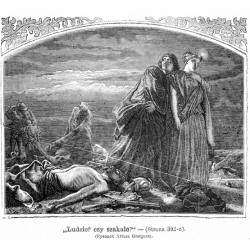 "Ludzie? czy szakale? [...] (Rysunek Artura Grotgera)."