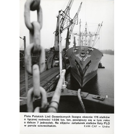 "Flota Polskich Linii Oceanicznych licząca obecnie 176 statków o łącznej nośności 1.036 tys. ton, powiększy się w tym roku o dal