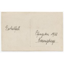 "Kochelfall. Pfingsten 1922 Riesengebirge"