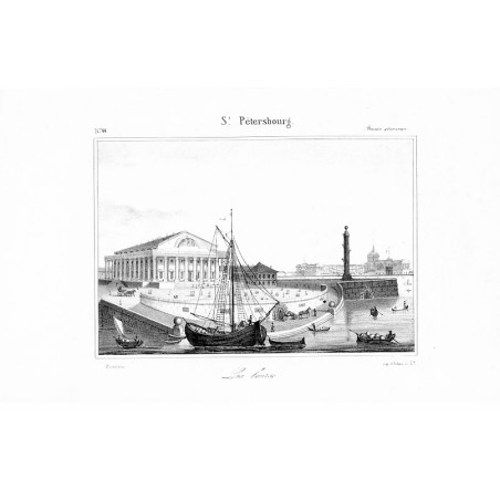 "Nº. 44. St. Pétersbourg. La bourse."