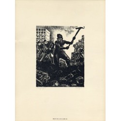 Kompozycja bez tytułu - żołnierze odgruzowujący miasto