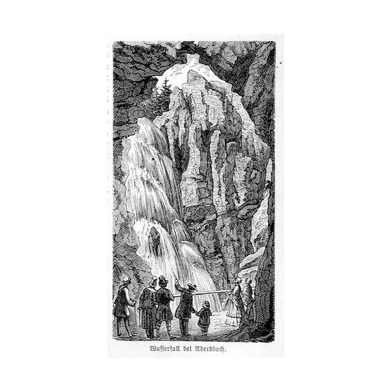 "Wasserfall bei Adersbach."