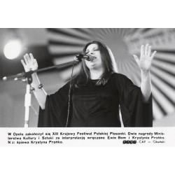 "W Opolu zakończył się XIII Krajowy Festiwal Polskiej Piosenki. Dwie nagrody Ministerstwa Kultury i Sztuki za interpretację wręc