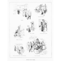 "WYSTAWA PRACY KOBIET. OTWARCIE. ODDZIAŁ PEDAGOGICZNY. WYROBY P. ROGOZIŃSKIEJ. SZAFA P. HANDTKE. Z SALONU SZTUKI STOSOWANÉJ. SZA