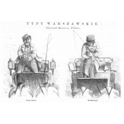 Typy warszawskie / "TYPY WARSZAWSKIE. (Rysował Ksawery Pillati). [1] Przed teatrem. [2] Na Naléwkach."