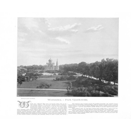 "Warszawa. - Park Ujazdowski."