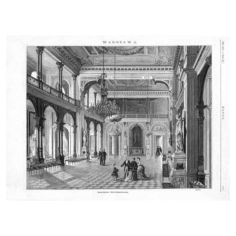 "WARSZAWA. Nowy Ratusz: Sala Aleksandrowska. (1560)"