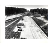 Stacja Kotlarnia podczas budowy. Widoczny powstający budynek nastawni (1965 r.)