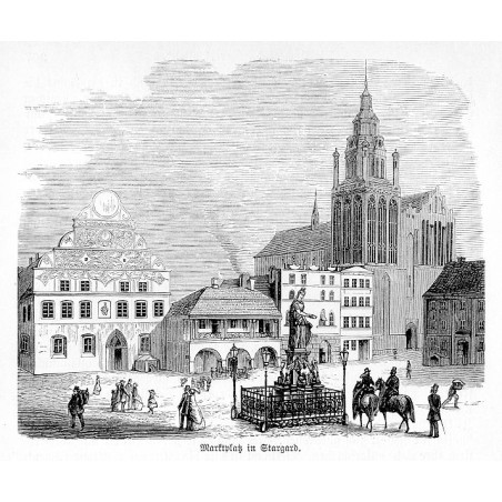 "Marktplaz in Stargard."