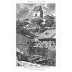 "Widok od ulicy Rybaki na kościół N. P. Maryi i Sakramentek. Rysunek z natury Aleksandra Gierymskiego. 475"
