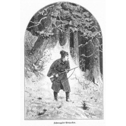 "Schmugglerbilder von der preußisch-russischen Grenze. Mit Orginalzeichnungen von Robert Aßmus. [1] Aus der Düne bei Polangen. O