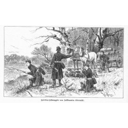 "Schmugglerbilder von der preußisch-russischen Grenze. Mit Orginalzeichnungen von Robert Aßmus. [1] Aus der Düne bei Polangen. O