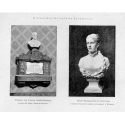 "Z pracowni Bolesława Syrewicza. Pomnik dra Tytusa Chałubińskiego, w kościele ŚŚ. Piotra i Pawła w Koszykach. Biust Romanowej hr