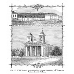 "HUMAŃ. Widok klasztoru po-Bazyliańskiego i kościoła katolickiego pod wezwaniem Wniebowzięcia N. P. Maryi. (2302)"