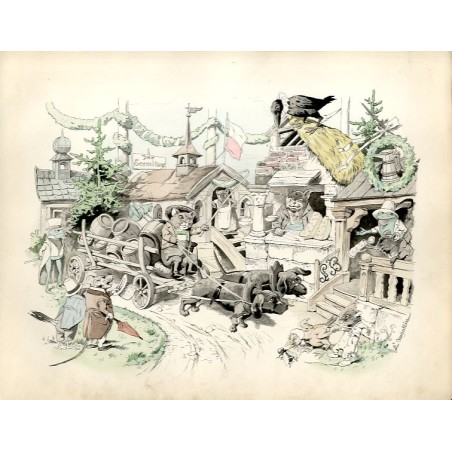 Bierwagen kommt (Przyjazd wozu z piwem) / "VI. DER BIERWAGEN KOMMT."