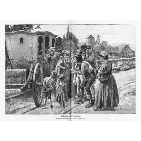 "Voltaire in Pommern. Nach einer Zeichnung von R. Warthmüller."