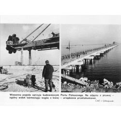 "Wiosenna pogoda sprzyja budowniczym Portu Północnego. [...] CAF - Uklejewski"