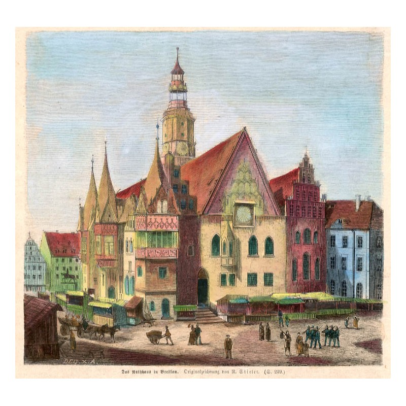 "Das Rathhaus in Breslau. Originalzeichnung von R. Stieler. [...]"