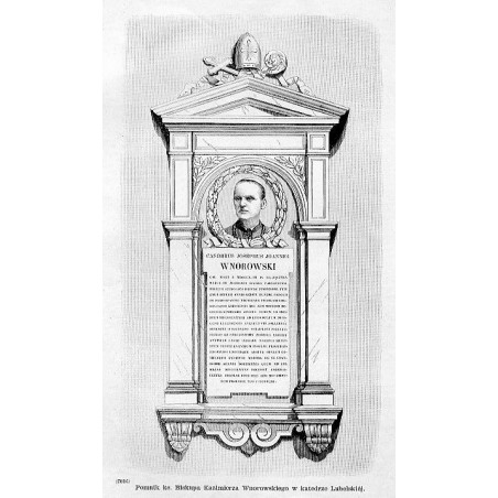 "Pomnik ks. Biskupa Kaźmirza Wnorowskiego w katedrze Lubelskiéj. (7016)"
