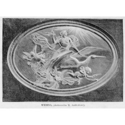 [1] "GRAJEK WIOSKOWY, rzeźba M. Andriollowéj. (3967)" [2] "WIOSNA płaskorzeźba M. Andriollowéj. (3968)"