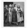 "Mädchen und Frauen aus der Teschener Gegend."