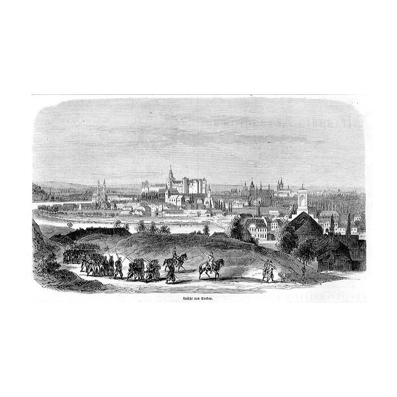 "Ansicht von Krakau."