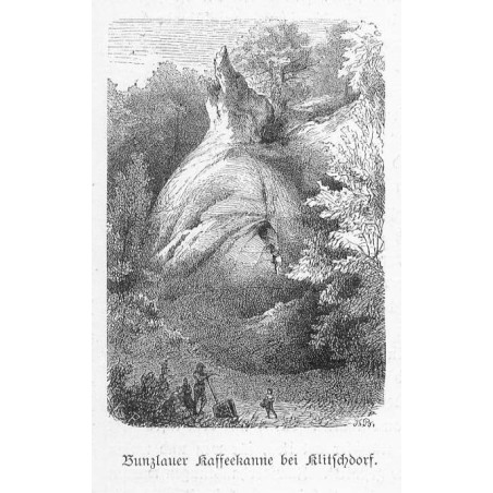 "Bunzlauer Kaffeekanne bei Klitschdorf."